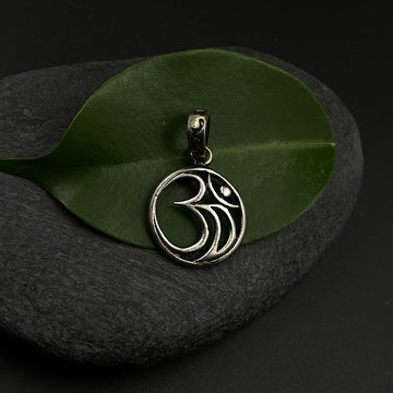 Om In A Circle Pendant